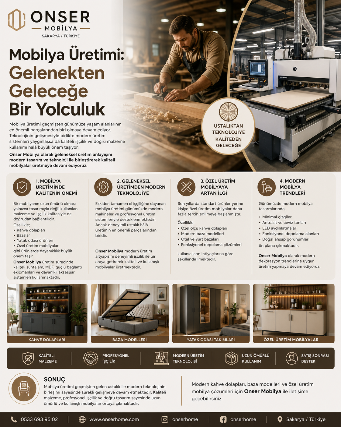 Mobilya Üretimi: Gelenekten Geleceğe Bir Yolculuk